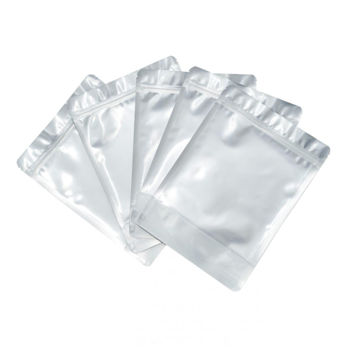 Túi zipper 1 mặt bạc
